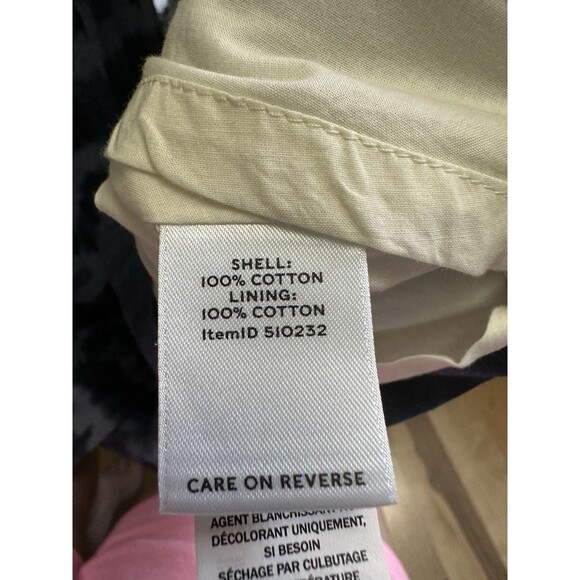 NWT LL Bean Signature Size 12 Poplin A Line Dress G21 - Picture 9 of 9